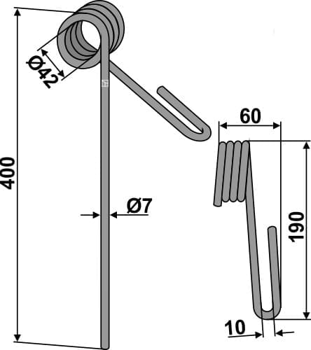 BL29182 Striegelzinken - passend zu Rabe 90041522, 9004.15.22