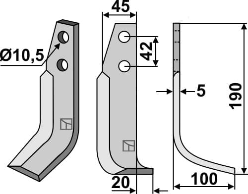 BL5194 Fräsmesser R - passend zu Goldoni 14486