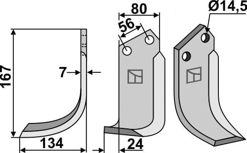 BL6335 Fräsmesser TOR-14L