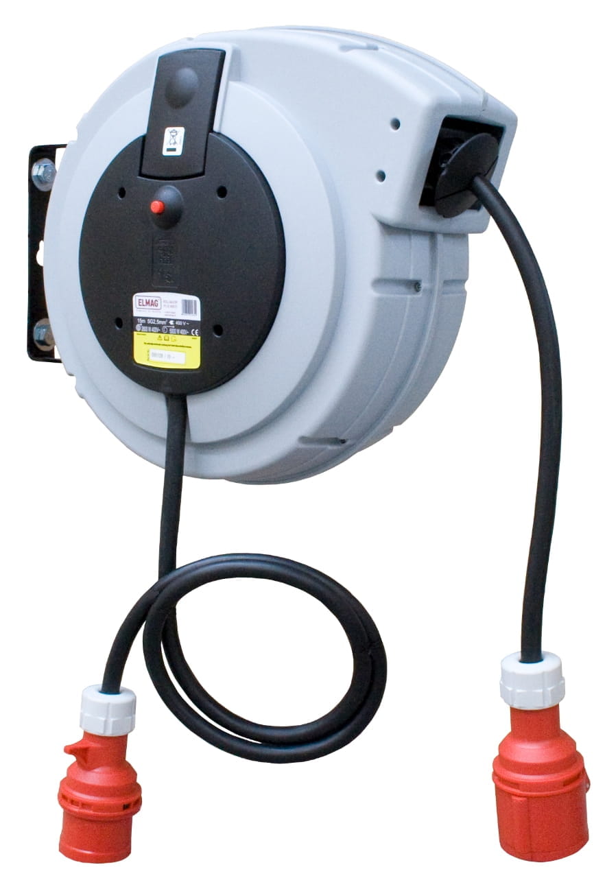 Autom. Kabelaufroller 'H07RN-F' ROLL MAJOR PLUS 400/15 5x2,5mm(max. 2800 bzw. 5000 Watt)