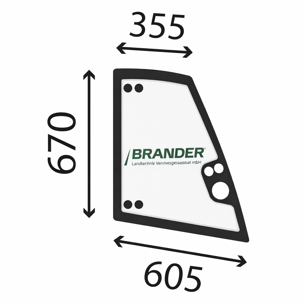 Ausstellfenster links oben - passend zu Weidemann T6027