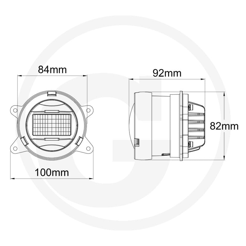 Fernscheinwerfer LED mit Positionslicht - passend zu Deutz-Fahr