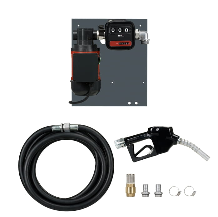 Pressol Industrie Flügelzellenpumpen Set FZP 80 l/min 230V mit Automatik-Zapfventil & 6m Schlauch