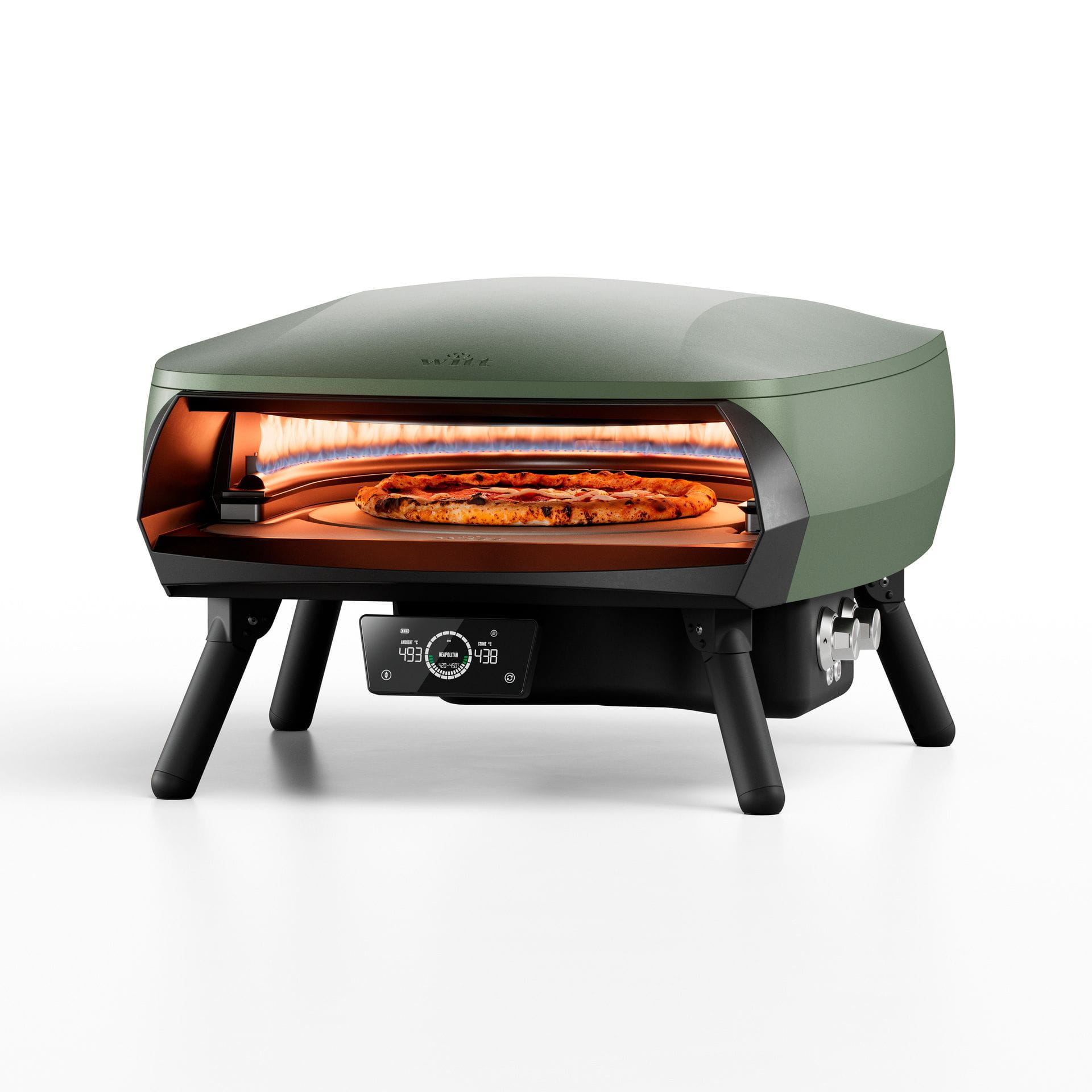 Witt ETNA Rotante 16" Control Gas Pizza Oven – Rotating Pizza Stone & LCD Display