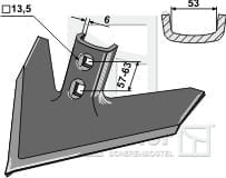 BL28160 Gänsefußschar 254 x 6