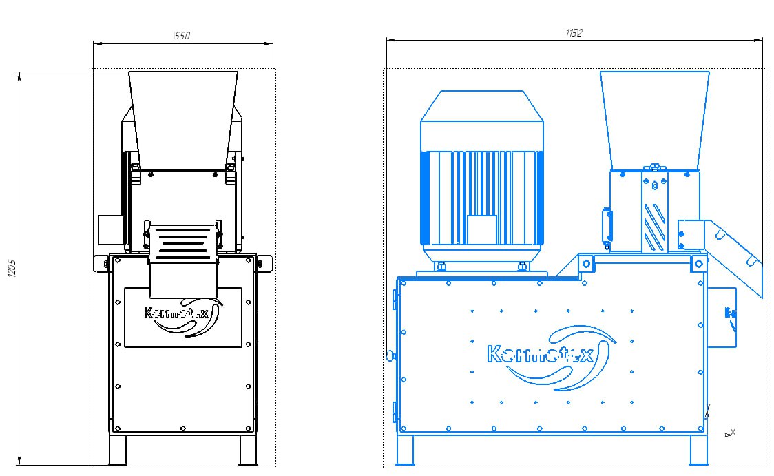 Pellet press 700 kg/h – 18.5 kW, 400V | Industrial machine for feed & biomass pellets