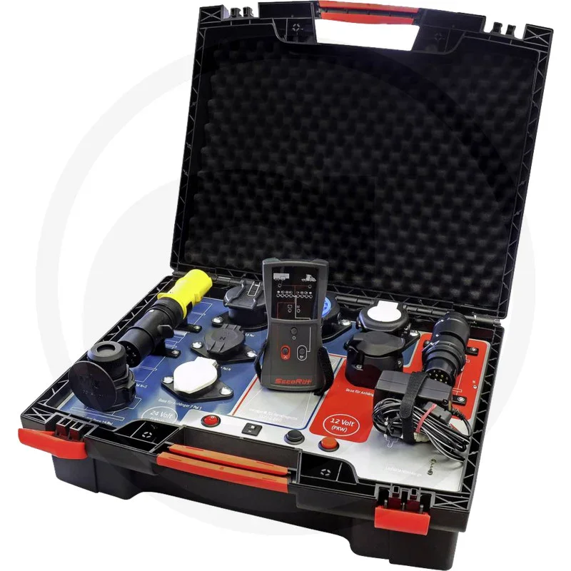 Anhängerprüfkoffer 12 V / 24 V, 7-pol. / 13-pol. / 15-pol.