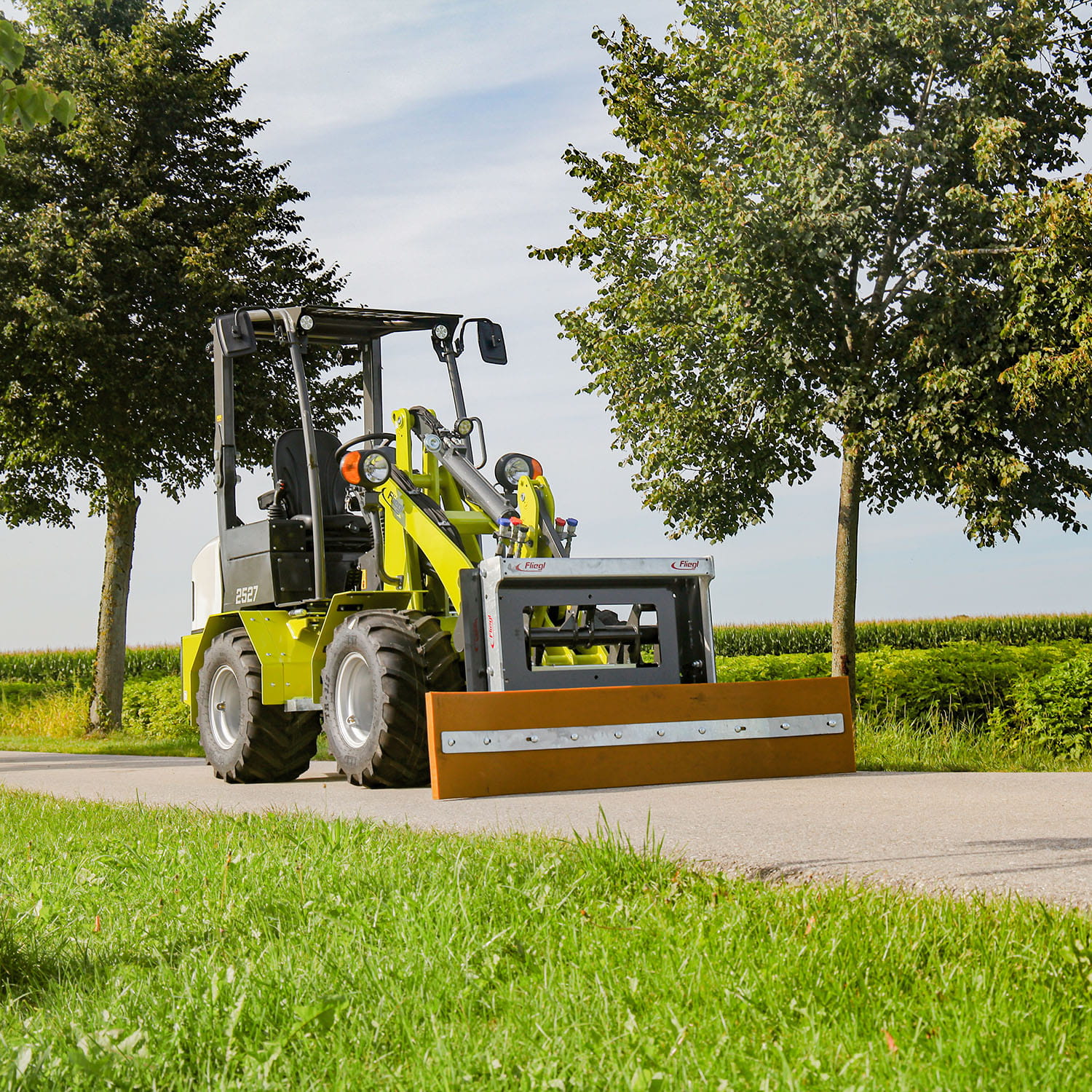 Lame de bulldozer rigide Fliegl | Pour chargeuses agricoles, sur pneus et télescopiques