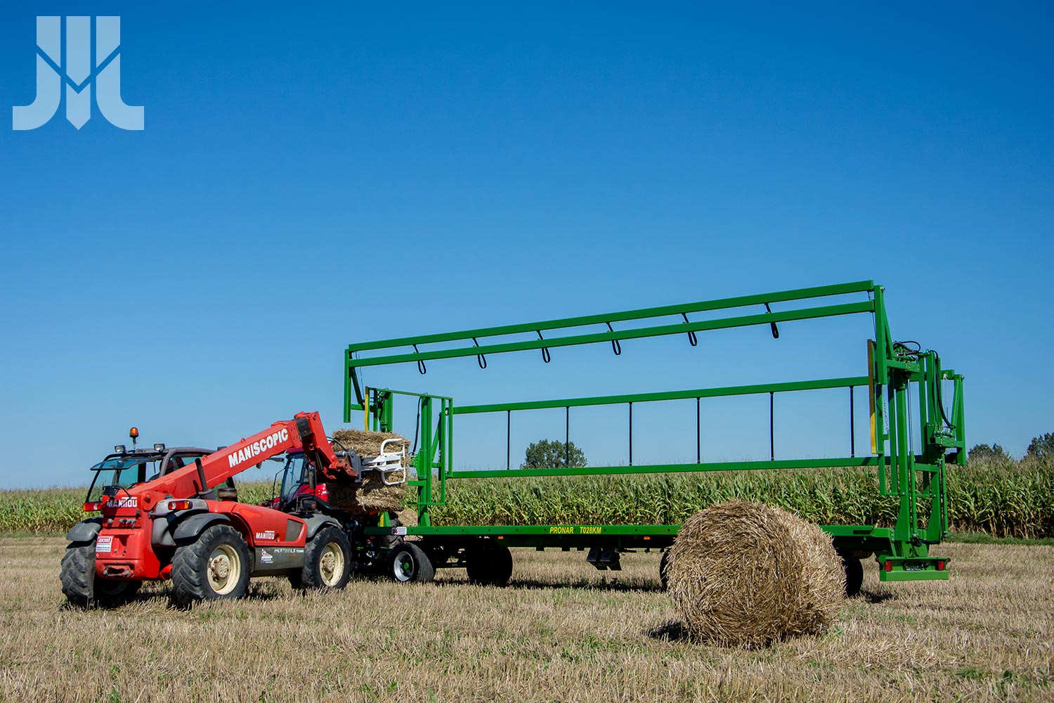 landwirtschaft, traktor, stapler, heuballen, feldtechnik