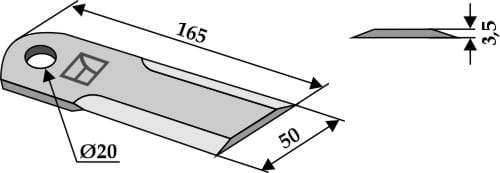 BL4296 Häckslermesser - passend zu Case 1322241C2