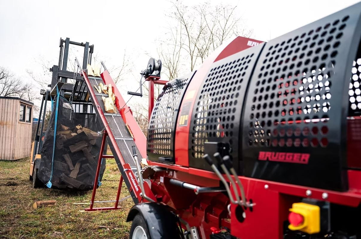 BRUGGER Sägespaltautomat SA48 PRO Benzin 14 PS | 48 cm | 20 t Spaltdruck | Profi Brennholzautomat