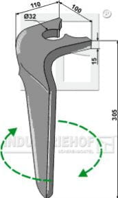 BL27532 Kreiseleggenzinken, rechte Ausführung