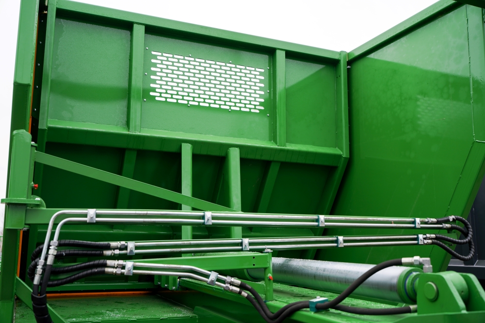 agriffbag,  industrielle maschine, grüne ausrüstung, hydraulikschläuche, metallrahmen