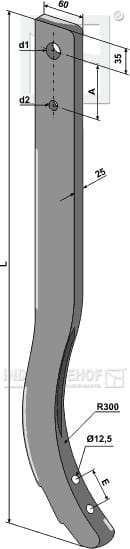 BL28982 Schwergrubberstiel - 840 mm