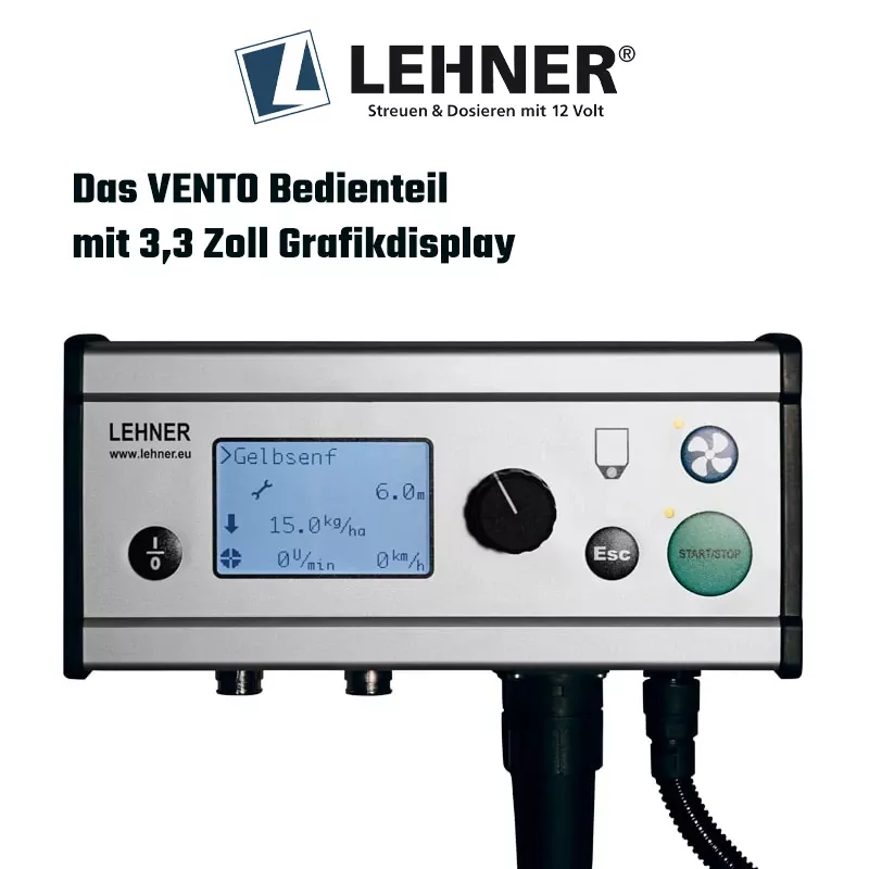 LEHNER VENTO® Schlauchstreuer Typ 500-16 – 500 Liter Präzisionsstreuer mit 16 Abgängen & Doppel-Hochleistungsgebläse