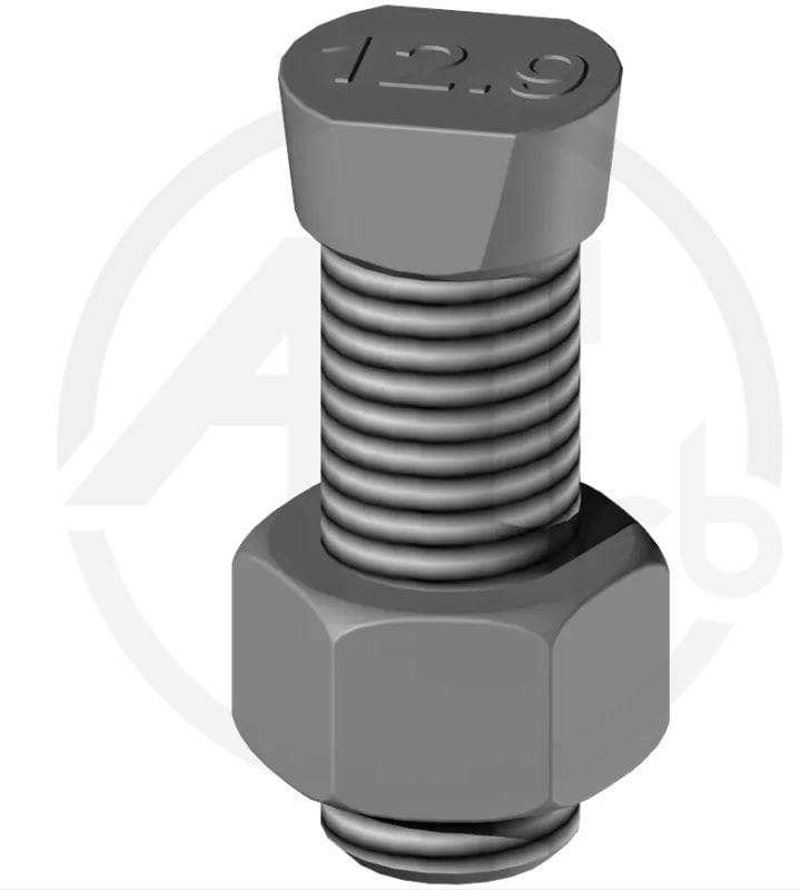 BL17829 AC Schraube mit Mutter 12x39 TC. 2 flach - BTC2M1239