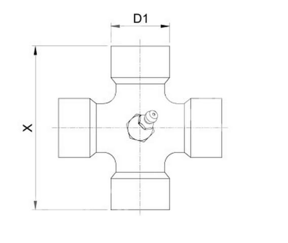 Universal joint Ø 35x106.5mm, 2400