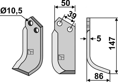 BL5188 Fräsmesser R - passend zu Goldoni 13546