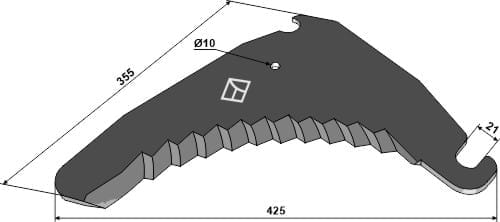 BL29800 Ladewagenmesser - passend zu Krone 20504690 / 003337862 / 003337862 / 003348990