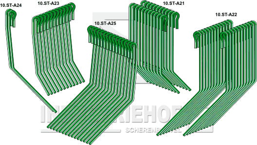 BL29095 Striegelzinken - Satz - Exaktstriegel III S