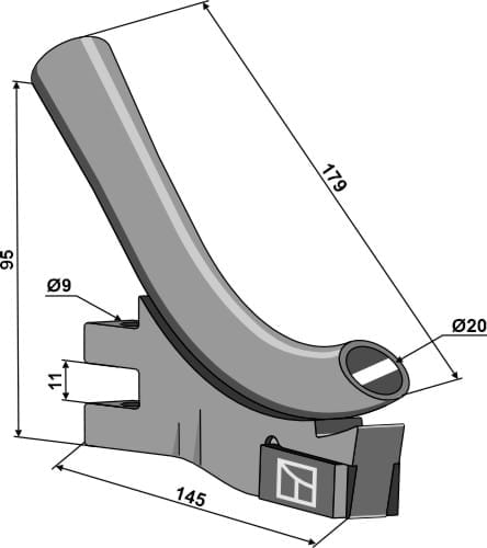 BL23689 Saatrohr - passend zu Väderstad 203795