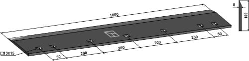 Lames pour rouleaux à couteaux de 1000 mm - compatibles avec Dalbo