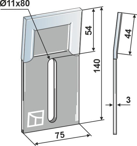 BL30261 Abstreiferblech für Packerwalzen - passend zu Kuhn 52560010