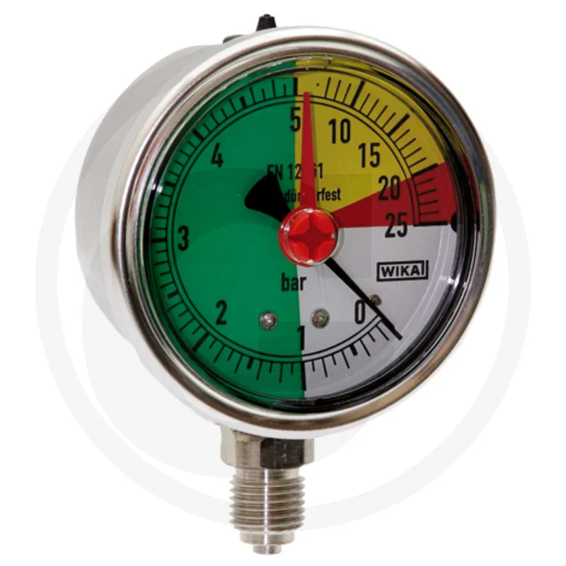 WIKA Manometer Ø63mm 0-1-5-20-25bar bottom 1/4