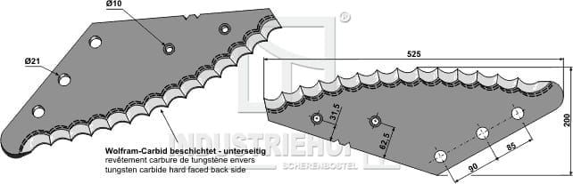 BL29647 Futtermischwagenmesser