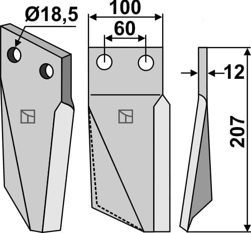BL5423 Rotorzinken R - passend für Kuhn 523599