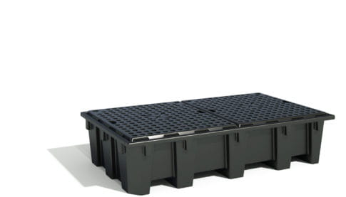 EMP Öko-Auffangwanne 1050 Liter – Für 2 IBC oder 8 Fässer - unterfahrbar