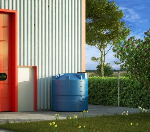 EMP oberirdischer Wassertank 3000 Liter für Trinkwasser – ACS zertifiziert – Industrie Flüssigkeitstank mit Mannloch