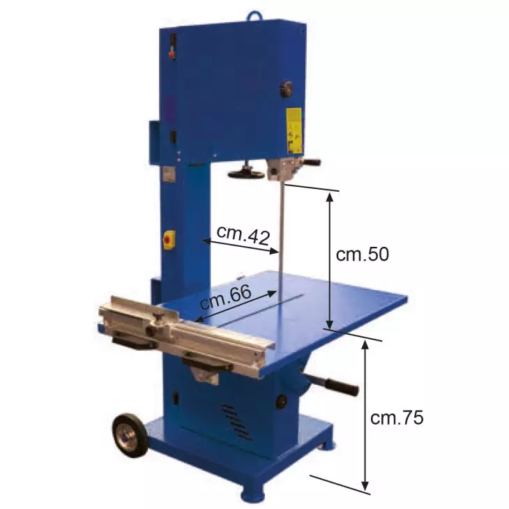 Elmag stone band saw - cutting height 500mm / connection 230V