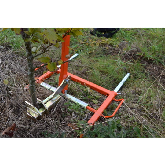 Stabilizing device for brush cutters & for removing posts