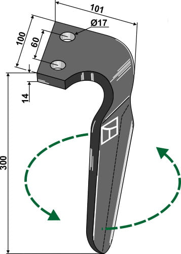 BL27509 Kreiseleggenzinken L - passend zu Alpego D06700