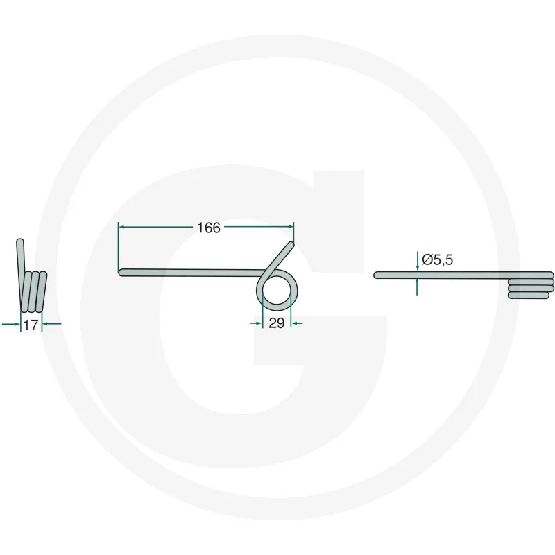 Pick-up Zinken 166mm - passend zu Claas Autonom, LWG, LWL