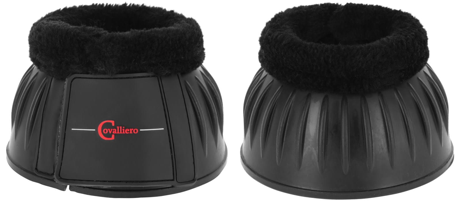2x Rubber hoof boots with teddy fleece