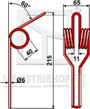 BL29125 Striegelzinken (Feder)