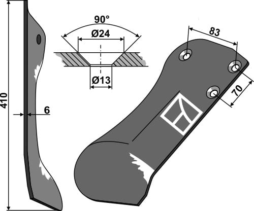 BL28116 Löffelschar R - passend zu Röll 310132
