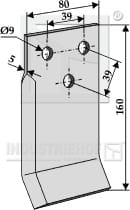 BL29563 Futtermischwagenmesser, rechts