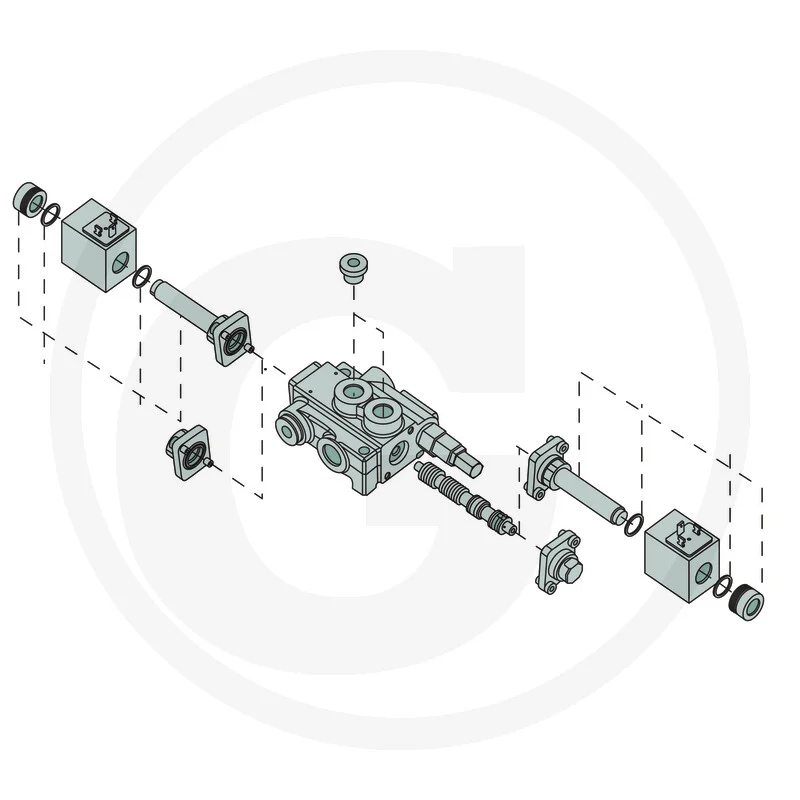 E-Ventil 24V 3x DW (A-B geschlossen)