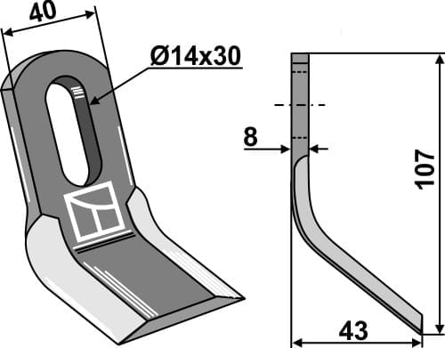 BL28064 Y-Messer - passend zu Becchio & Mandrile