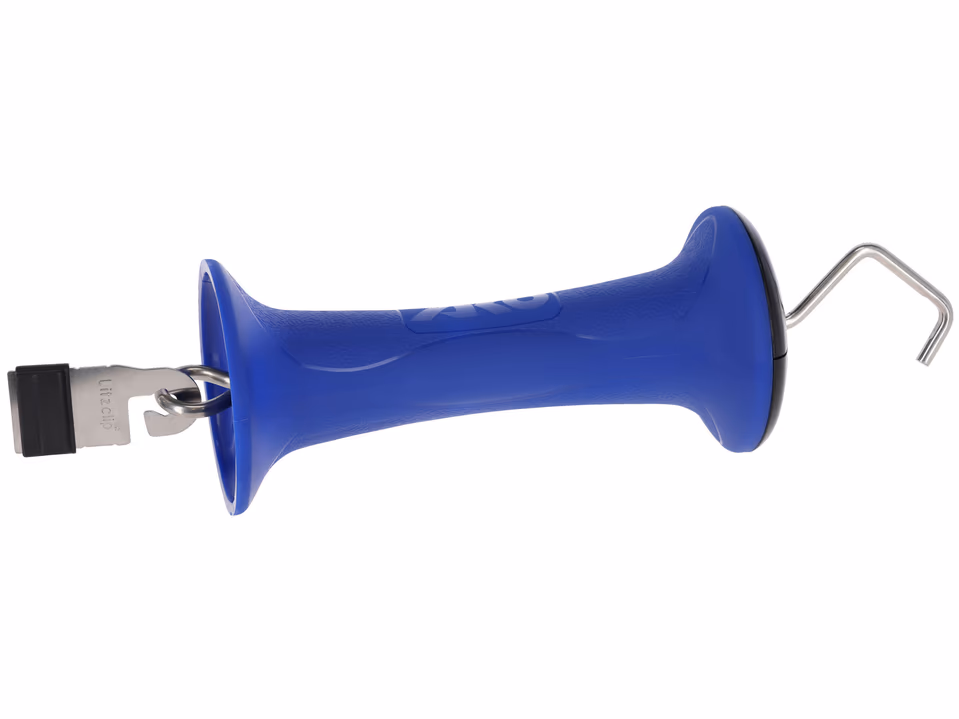 5x Torgriff Premium blau m. Litz- clip Bandverbinder 40mm