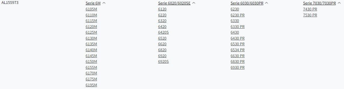 Dichtstreifen 6,5m - passend zu John Deere