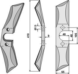 BL2936 Rollspatenmesser Pöttinger 31-431RL