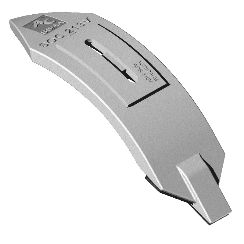 AC Grubberschar Doppelherz V-Form  Ø12 - passend zu Rabewerk GG41 / 63310402