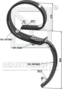 BL28821 Großfederzinken ohne Schar