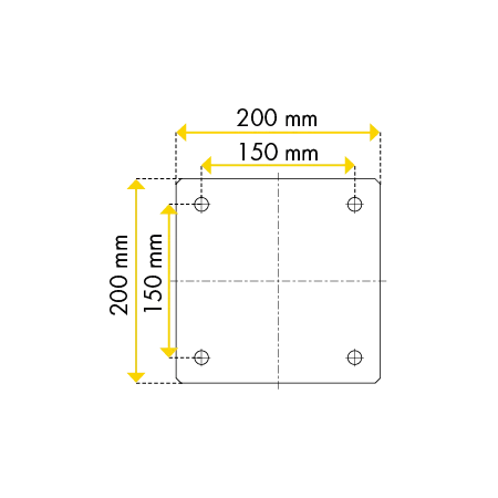 Patura counter plate for posts