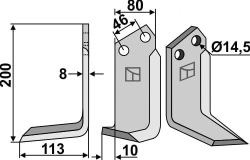 BL6300 Fräsmesser SOV-08L