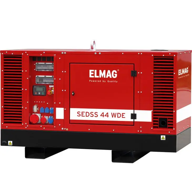 Elmag water-cooled diesel generator 44kVA with KUBOTA engine, cooling water preheating and lockable control panel
